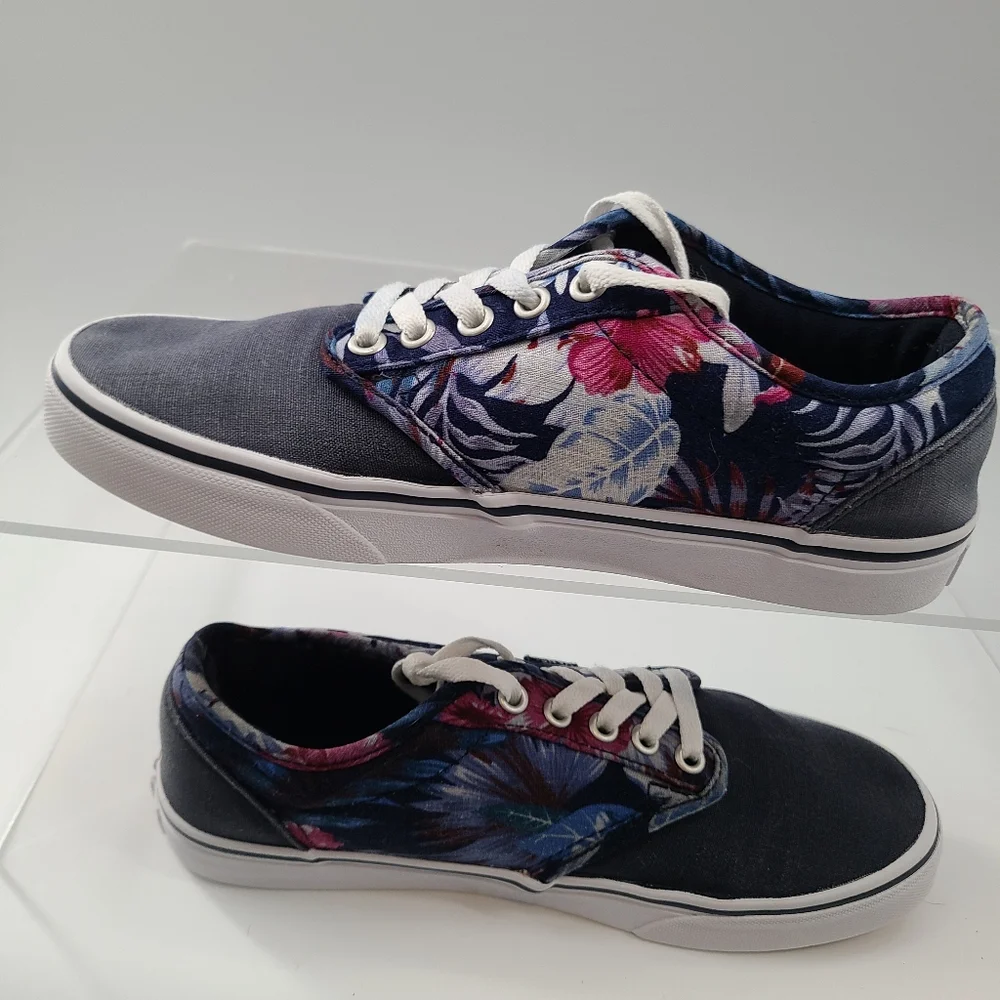 Vans Women's Off The Wall‎ Atwood 721356 Floral Parisian Blue